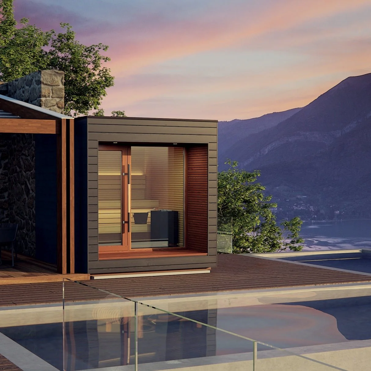 Auroom Arti Outdoor Cabin Sauna - Image 3