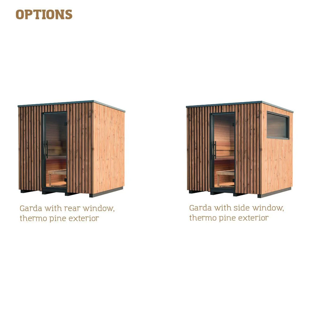 Auroom Garda Outdoor Cabin Sauna - Thermo-Pine - Image 2