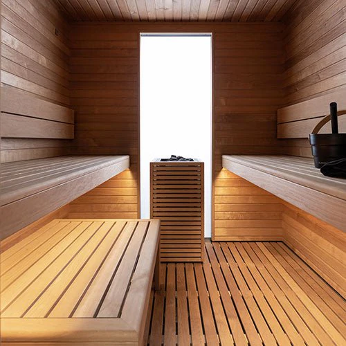 Auroom Garda Outdoor Cabin Sauna - Black Thermo-Pine - Image 5