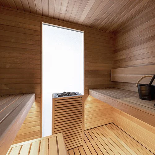 Auroom Garda Outdoor Cabin Sauna - Black Thermo-Pine - Image 6