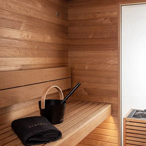 Auroom Garda Outdoor Cabin Sauna - Black Thermo-Pine - Image 7
