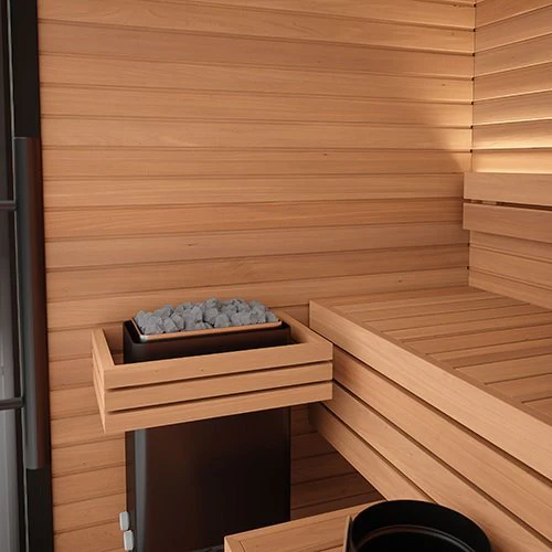 Auroom Mira S Cabin Sauna Kit - Black - Image 3