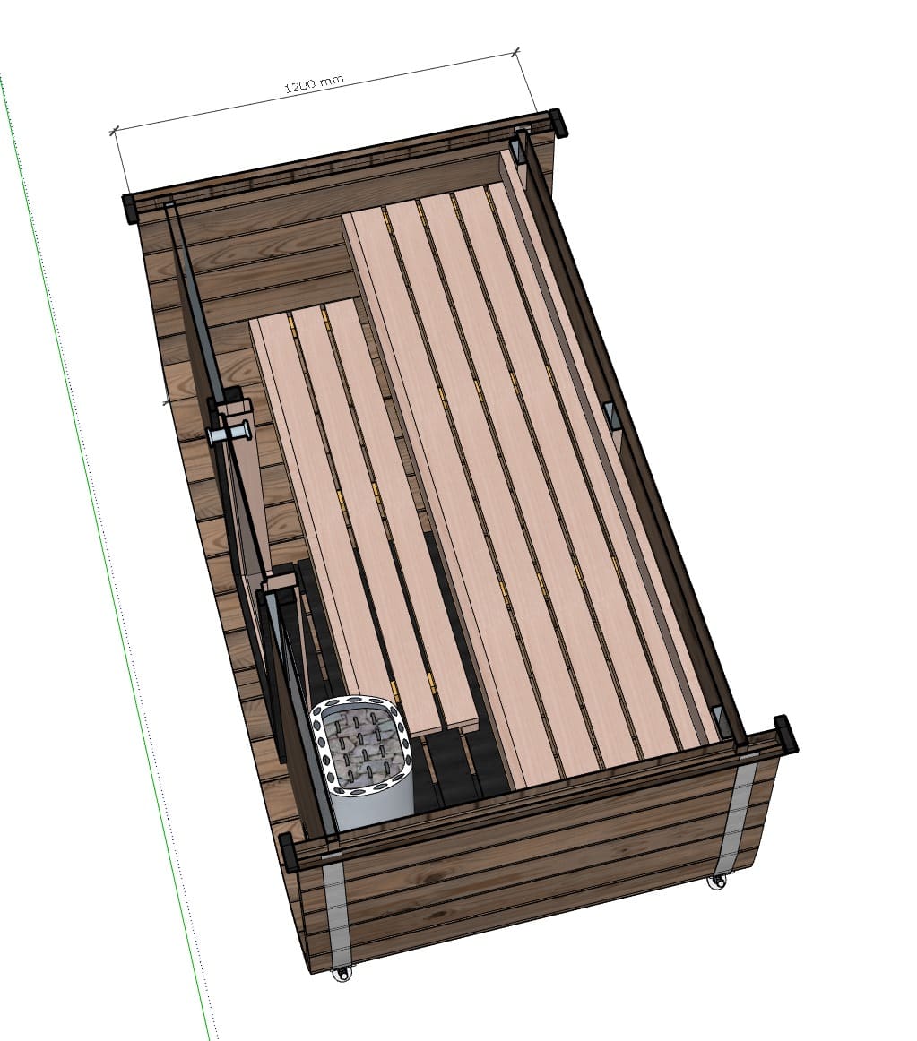Camilla Mini Traditional Outdoor Sauna Complete Kit 2 Person - Image 18