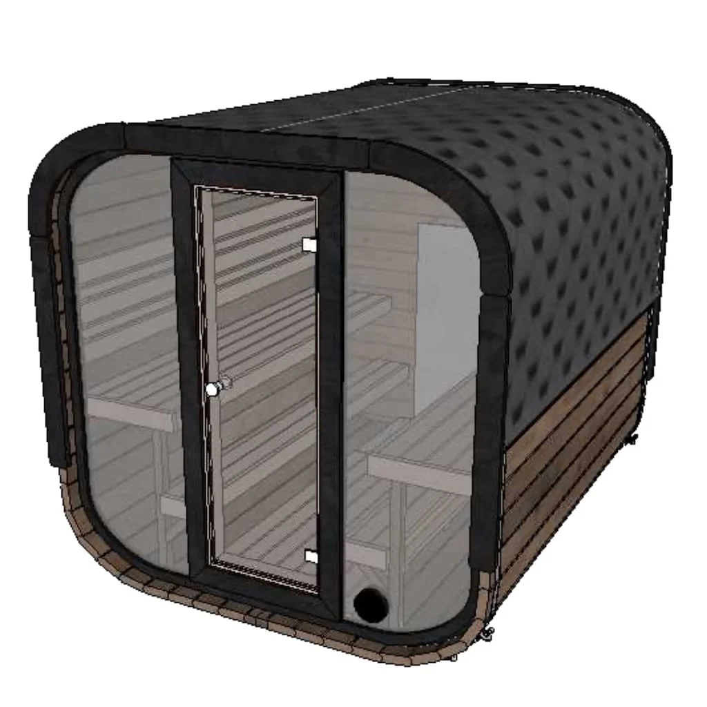Camilla XL Traditional Outdoor Sauna 5-6 Person - Image 15
