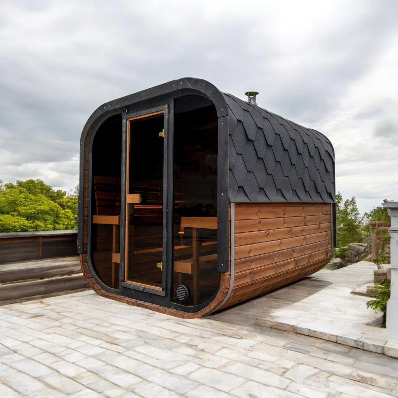 Camilla XL Traditional Outdoor Sauna 5-6 Person - Image 3