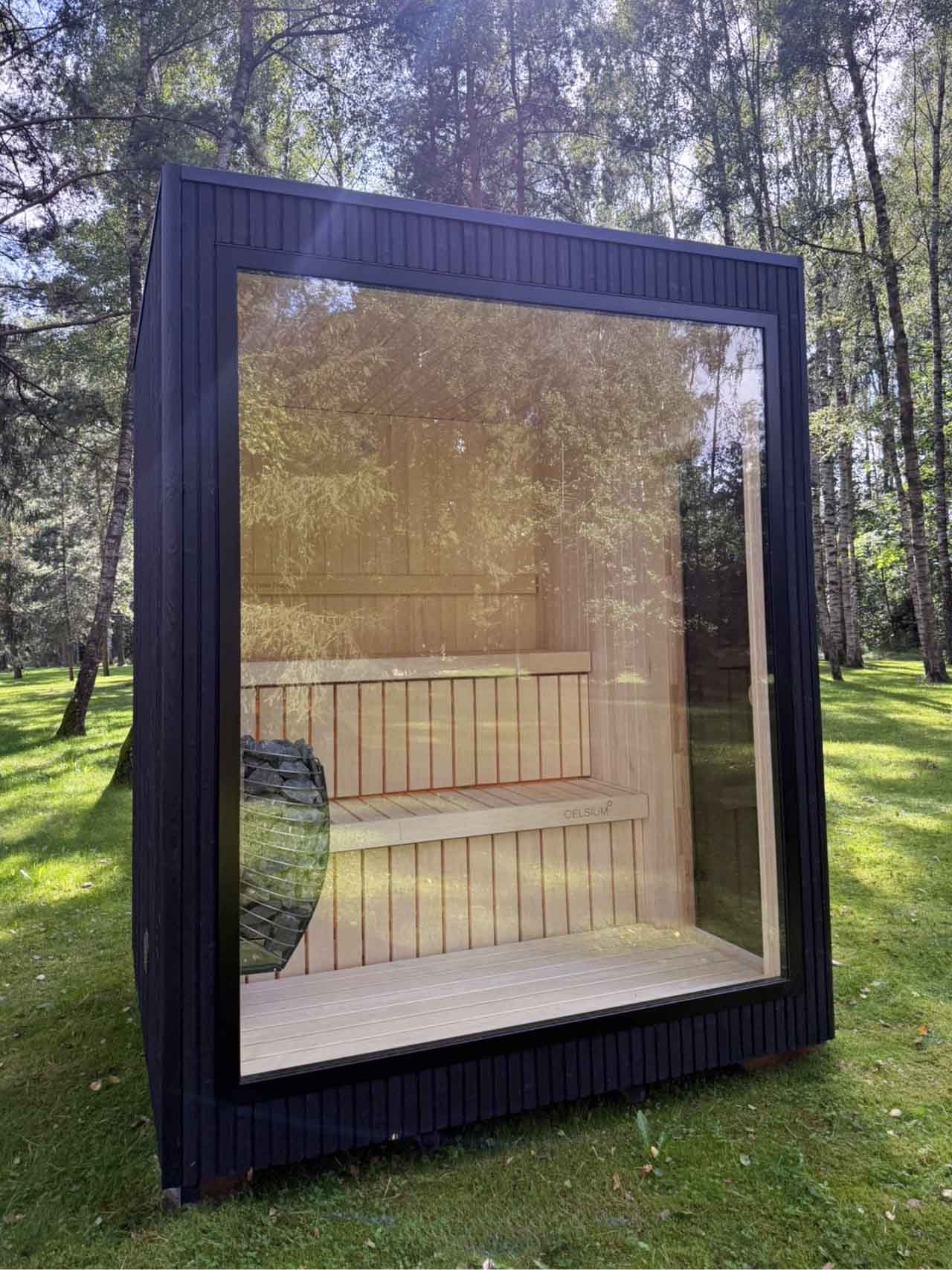 Celsium Jonas Classic 4 Person Outdoor Sauna - Image 20