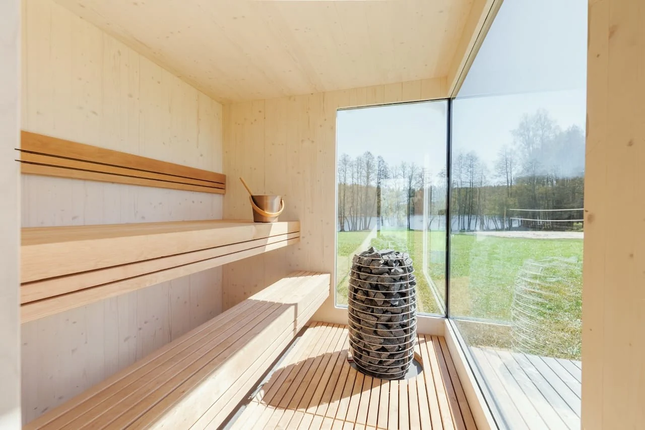 Genevas St Moritz 5 Person Outdoor Sauna with Shower Room - Image 7