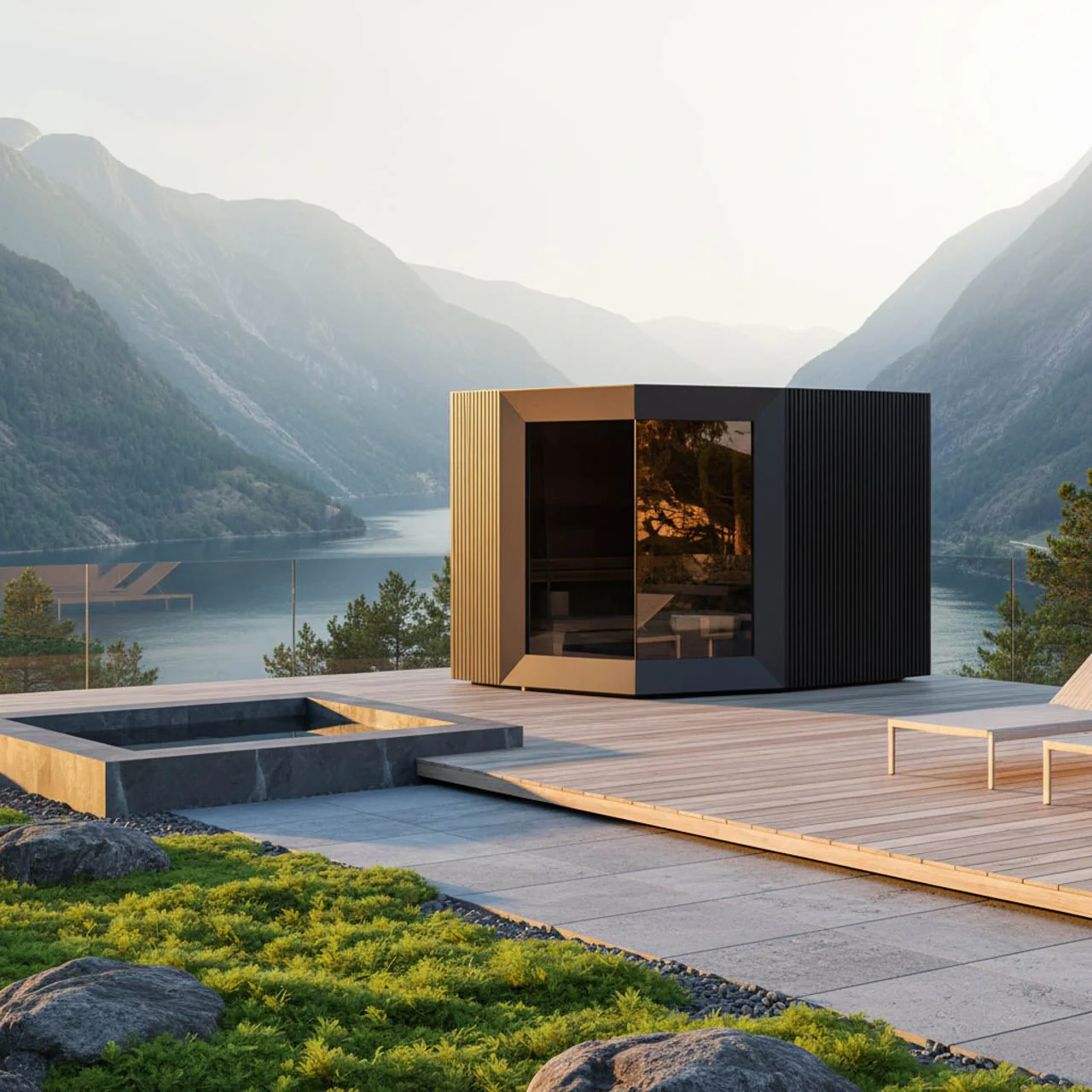 Genevas Zermatt 5 Person Outdoor Sauna with Changing Room - Image 11