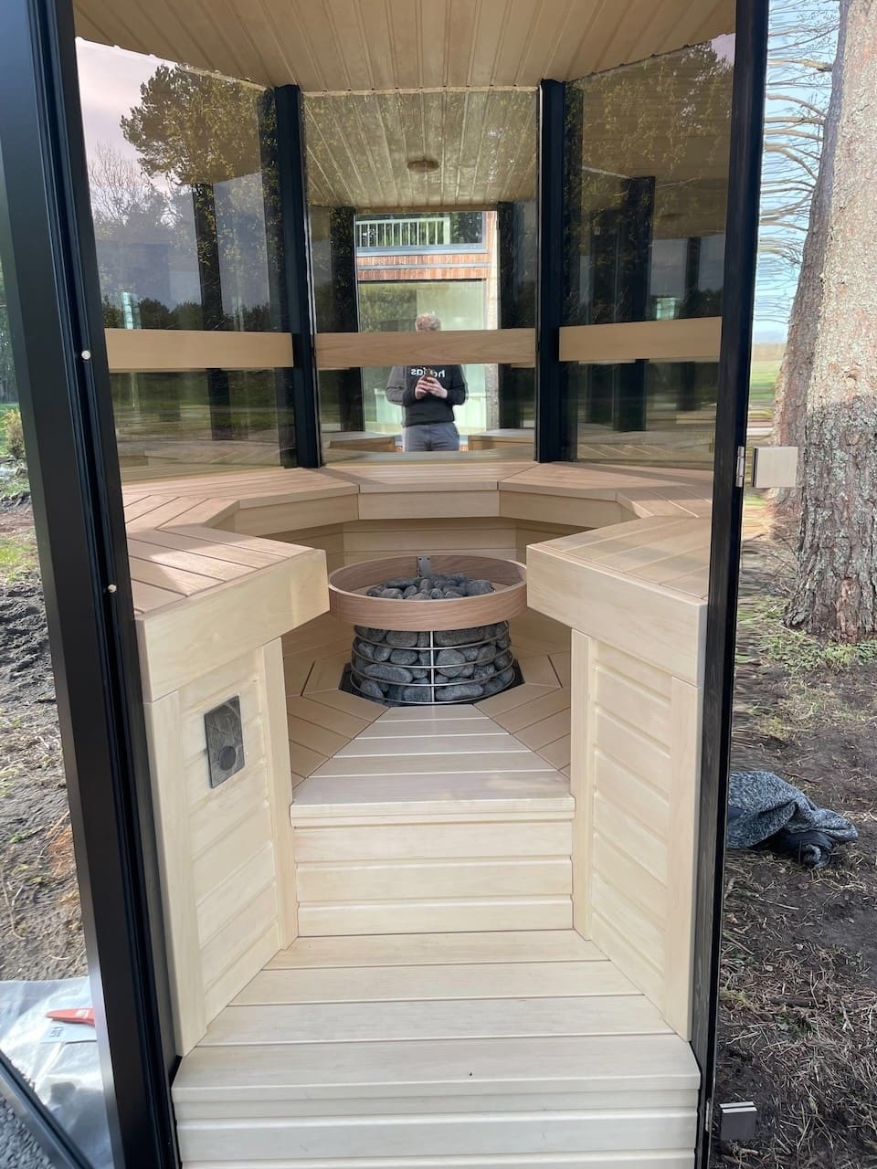 Haljas Hele Single Outdoor Sauna 7 Seater - Image 35