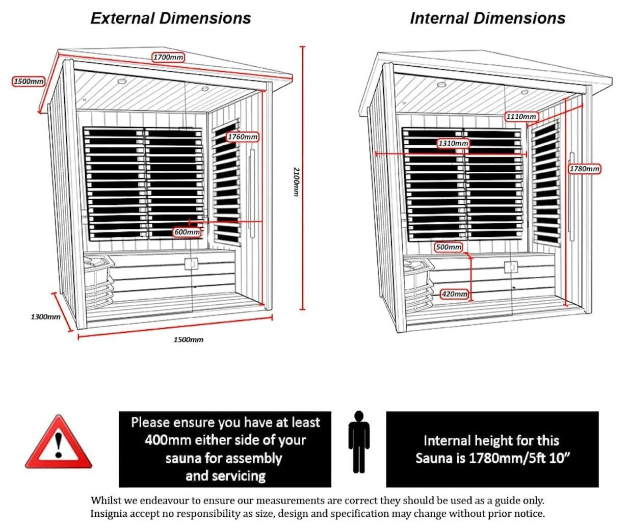 Insignia Hybrid Infrared and Traditional 2 Person Outdoor Sauna - Image 16