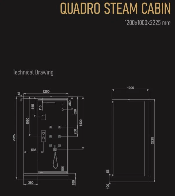 Jaquar Artize Quadro Steam and Shower Cabin - Image 6