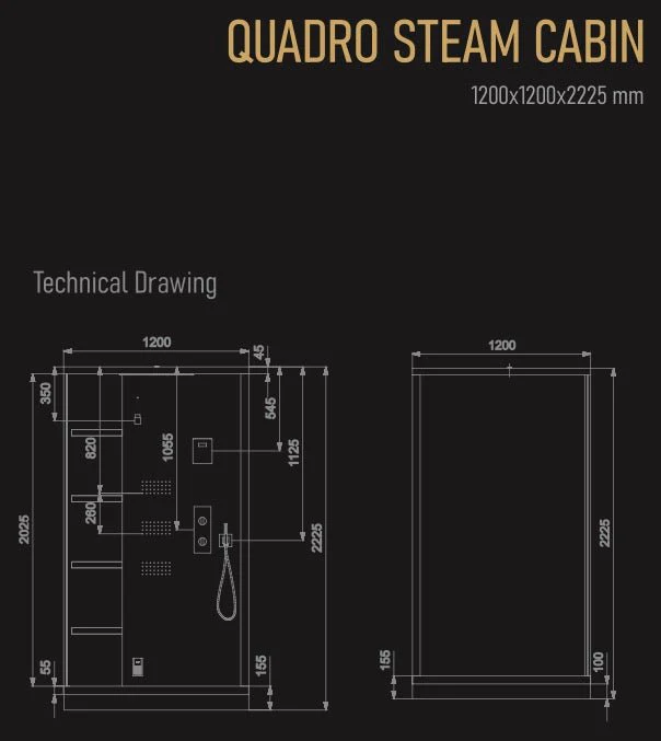 Jaquar Artize Quadro Steam and Shower Cabin - Image 9