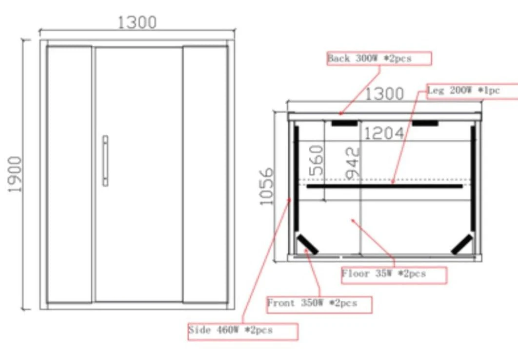 Jaquar Paire Infrared Sauna 2 Seater - Image 7