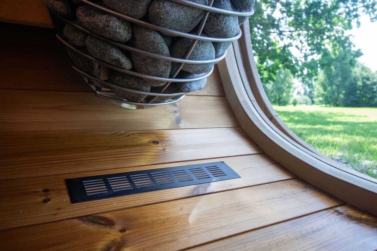Leil® Black Cube Classic 4 Person Outdoor Sauna Kit - Image 10
