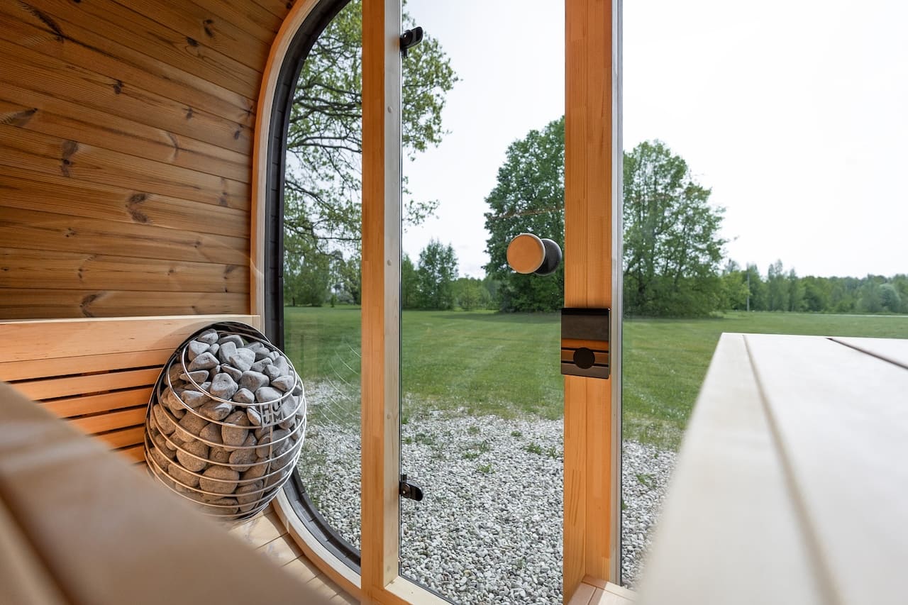 Leil® Black Cube Classic 4 Person Outdoor Sauna Kit - Image 13