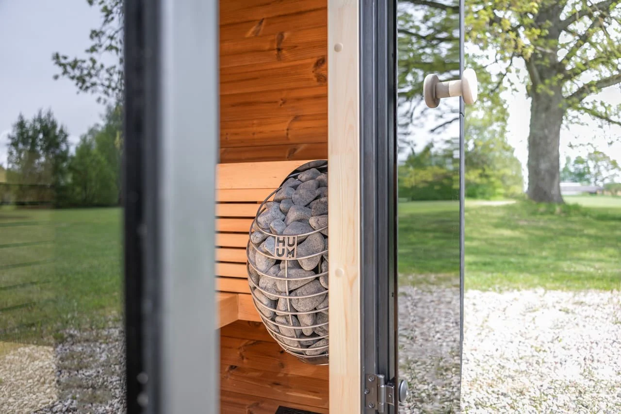 Leil® Black Cube Classic 4 Person Outdoor Sauna Kit - Image 14