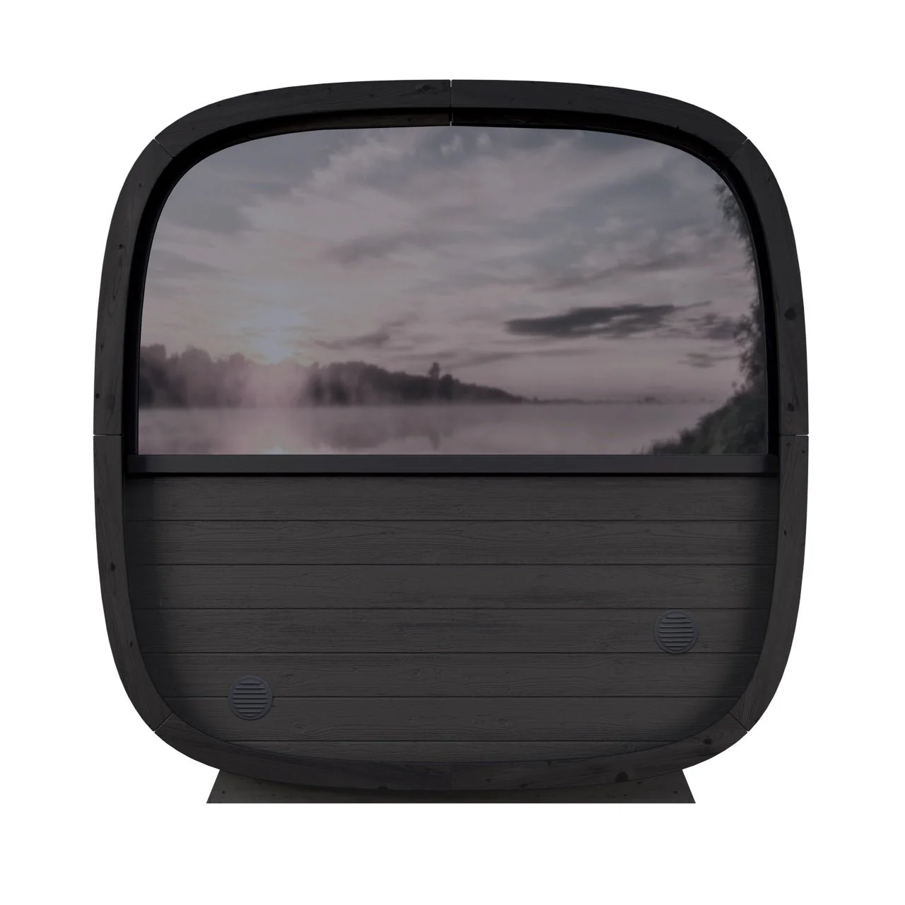 Leil® Black Cube Comfort 6-8 Person Outdoor Sauna - Image 7