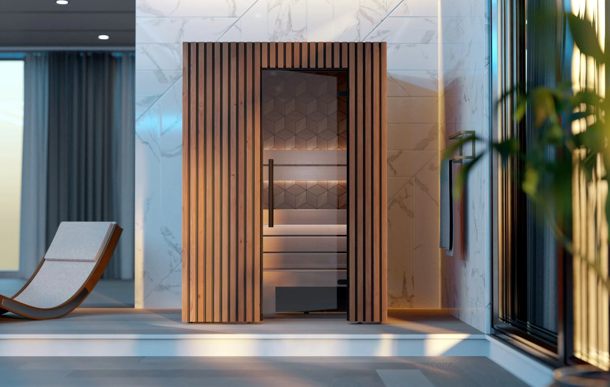 Leil® Como 2 Person Indoor Sauna - Image 3