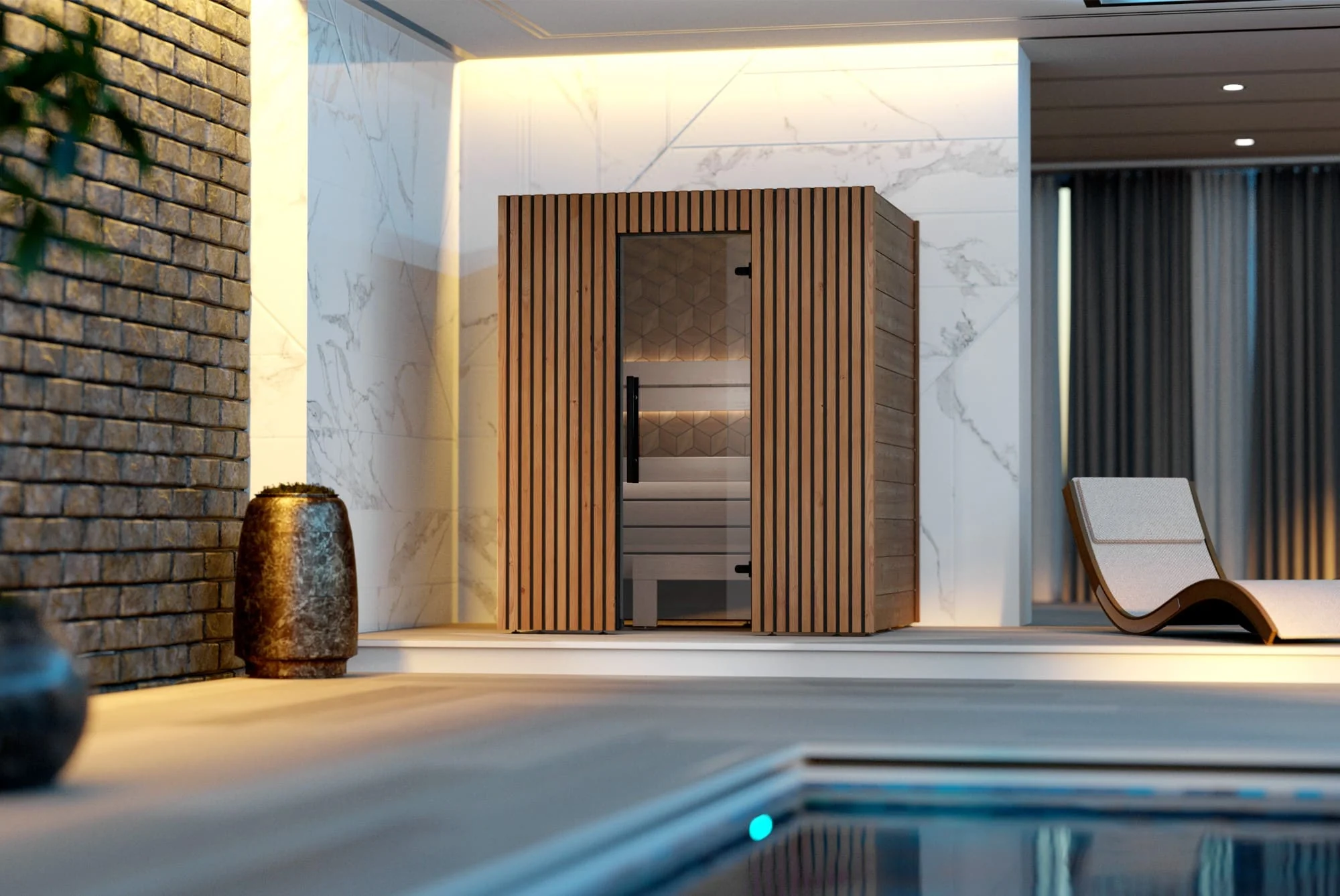 Leil® Como 3 Person Indoor Sauna - Image 5