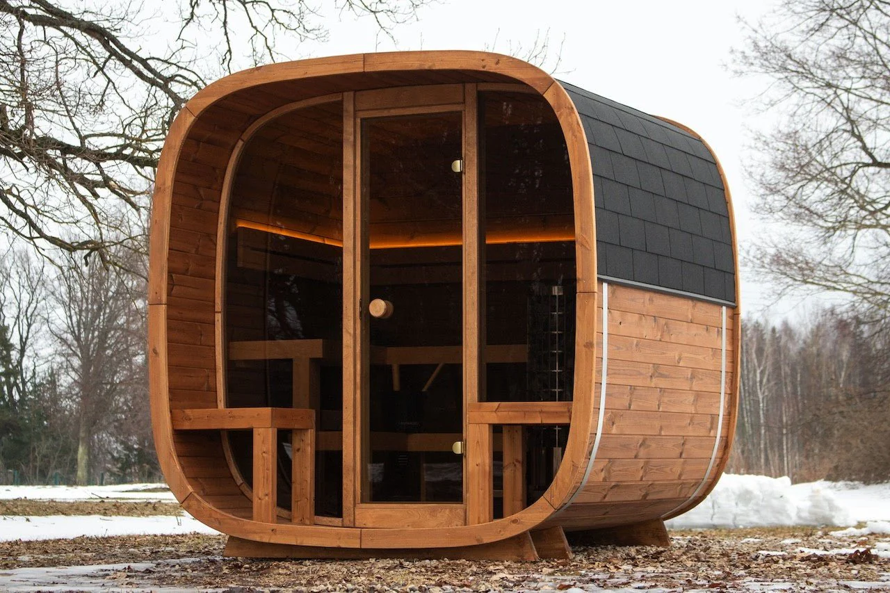 Leil® Dice Comfy 4 to 5 Person Outdoor Sauna - Image 8