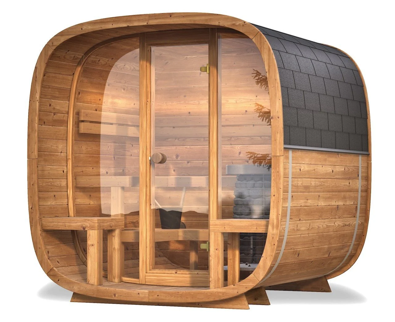 Leil® Dice Comfy 4 to 5 Person Outdoor Sauna - Image 9