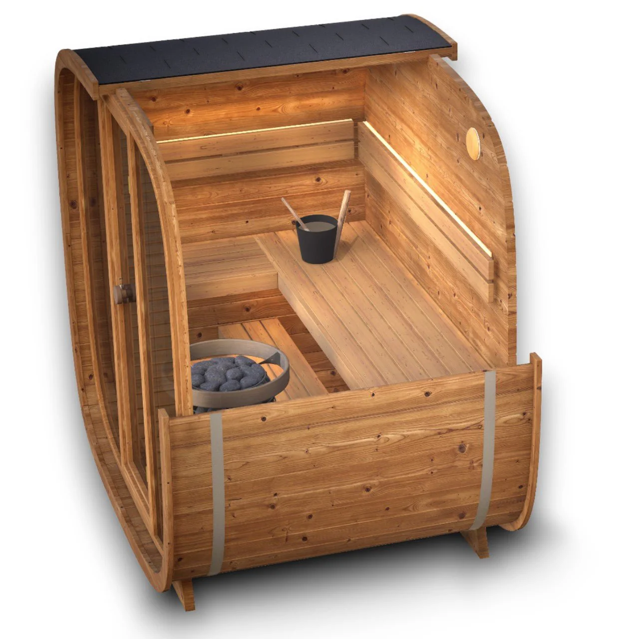 Leil® Dice Pocket 4 Person Outdoor Sauna - Image 11