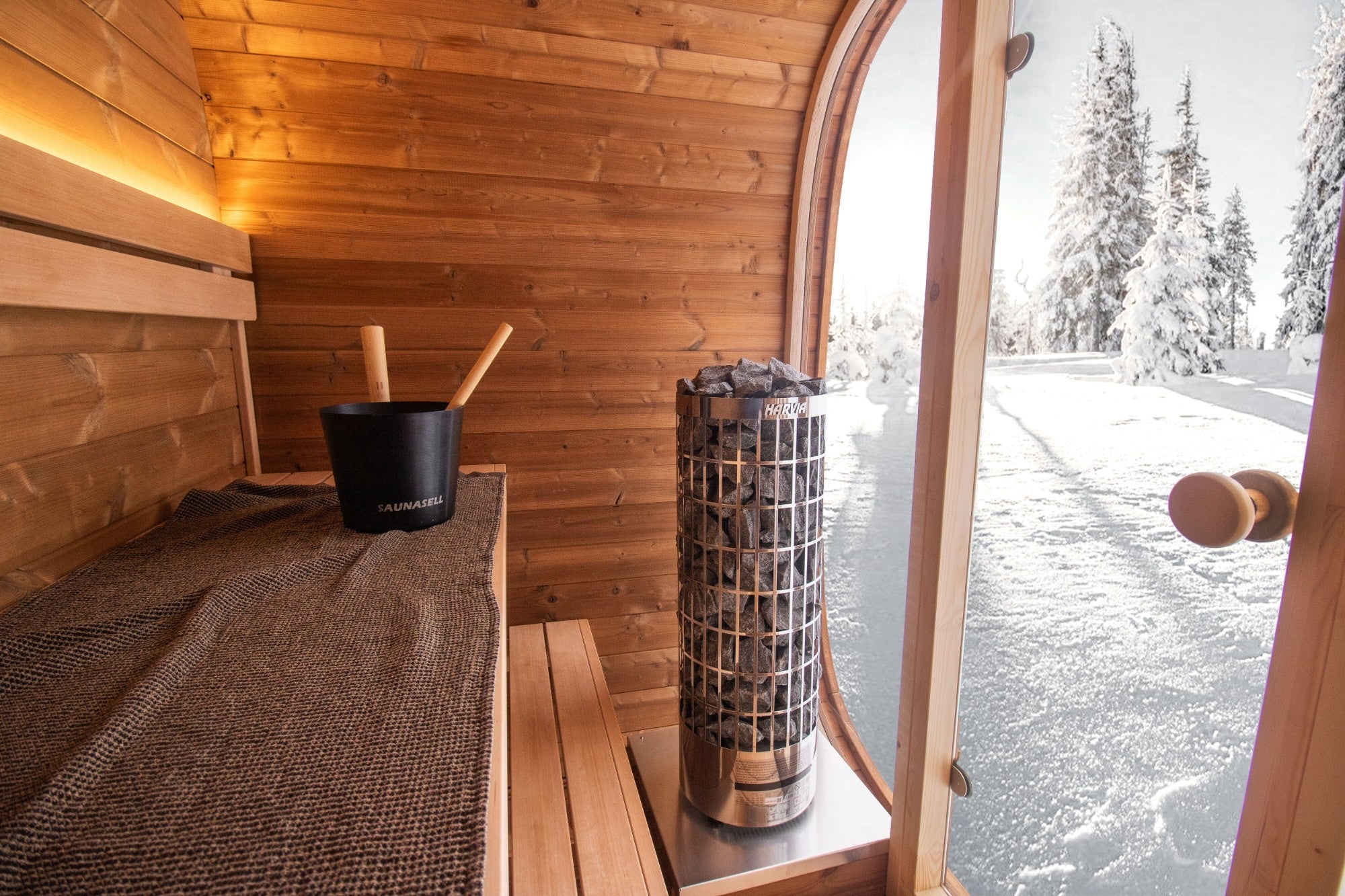 Leil® Dice Pocket 4 Person Outdoor Sauna - Image 14