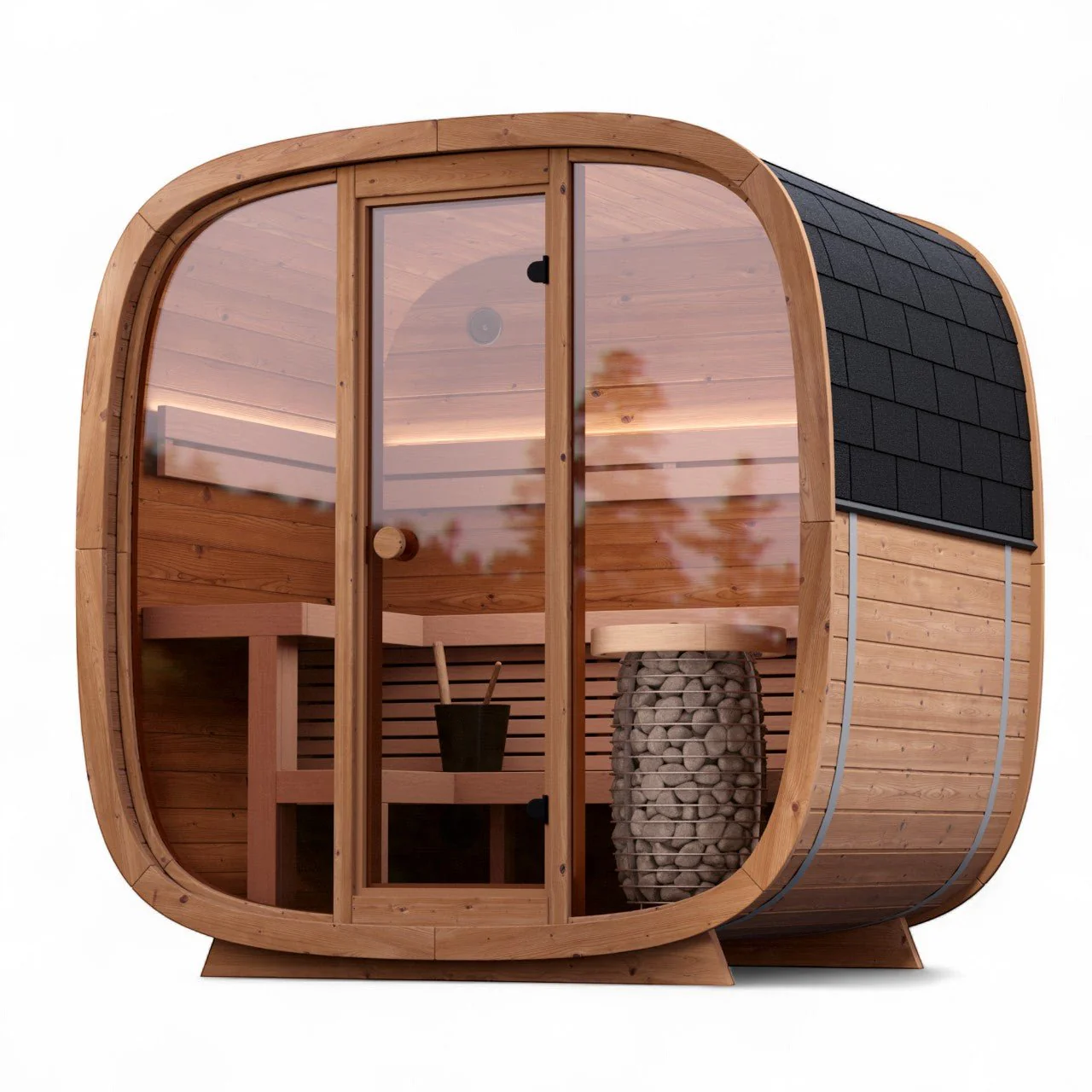 Leil® Dice Pocket 4 Person Outdoor Sauna - Image 3