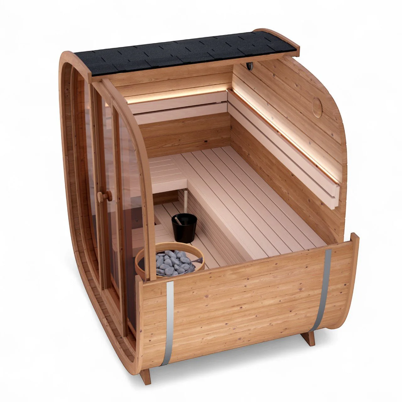 Leil® Dice Pocket 4 Person Outdoor Sauna - Image 6