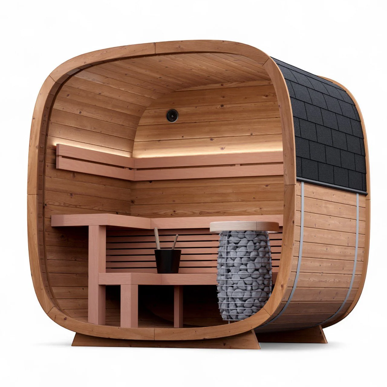 Leil® Dice Pocket 4 Person Outdoor Sauna - Image 7