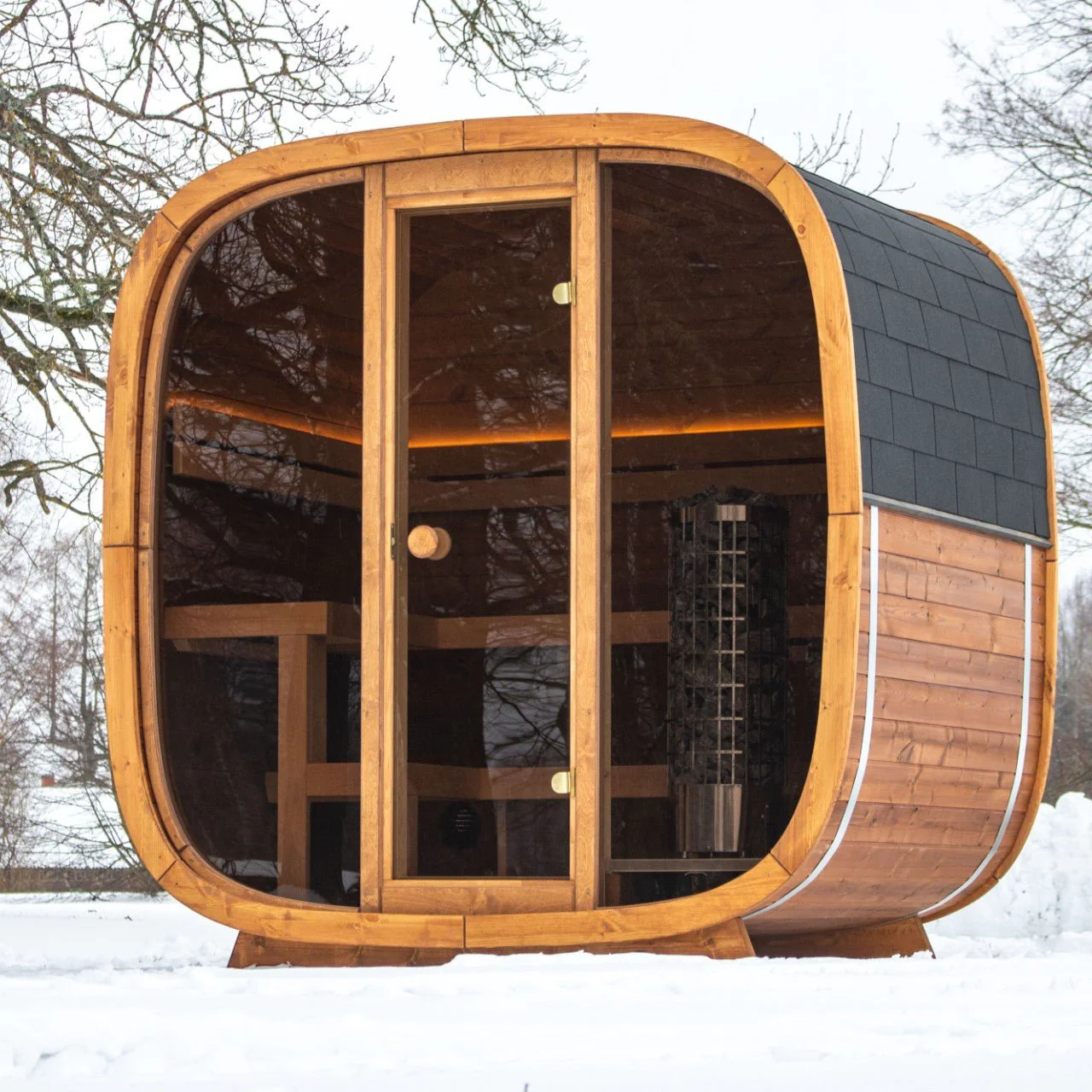 Leil® Dice Pocket 4 Person Outdoor Sauna - Image 9