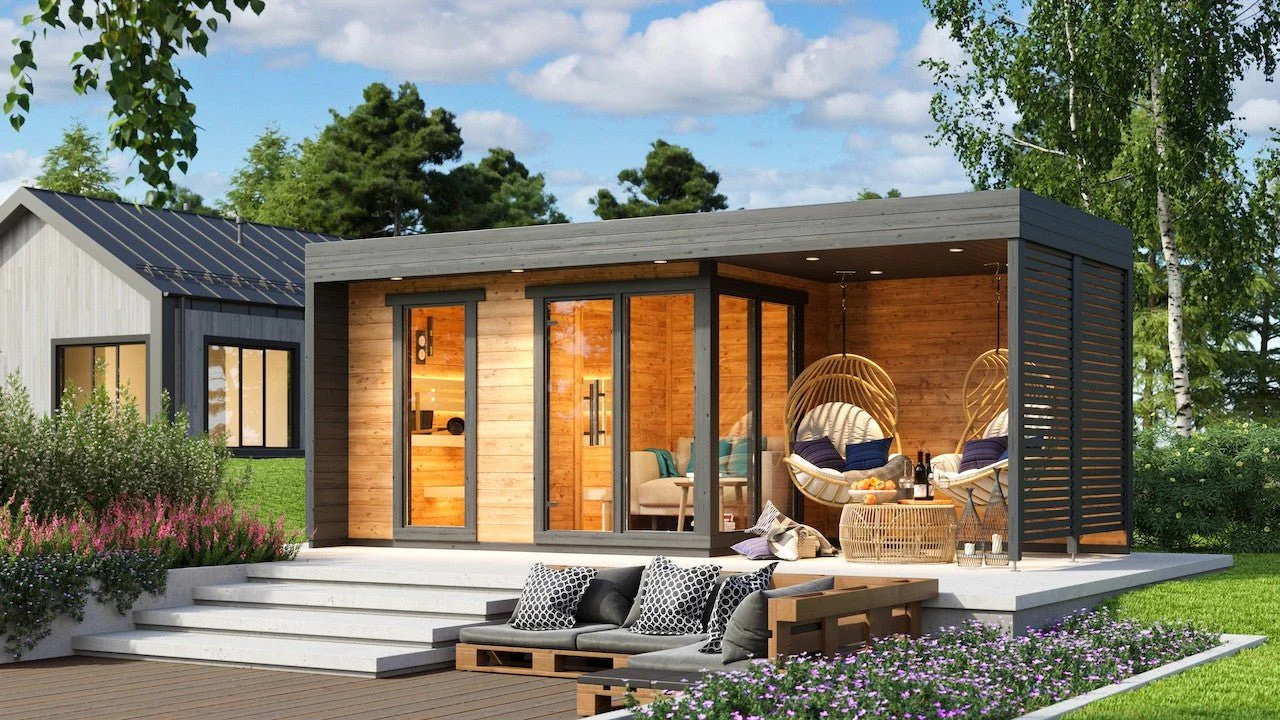 Leil® Patio L Plus 5 Person Outdoor Sauna - Image 3