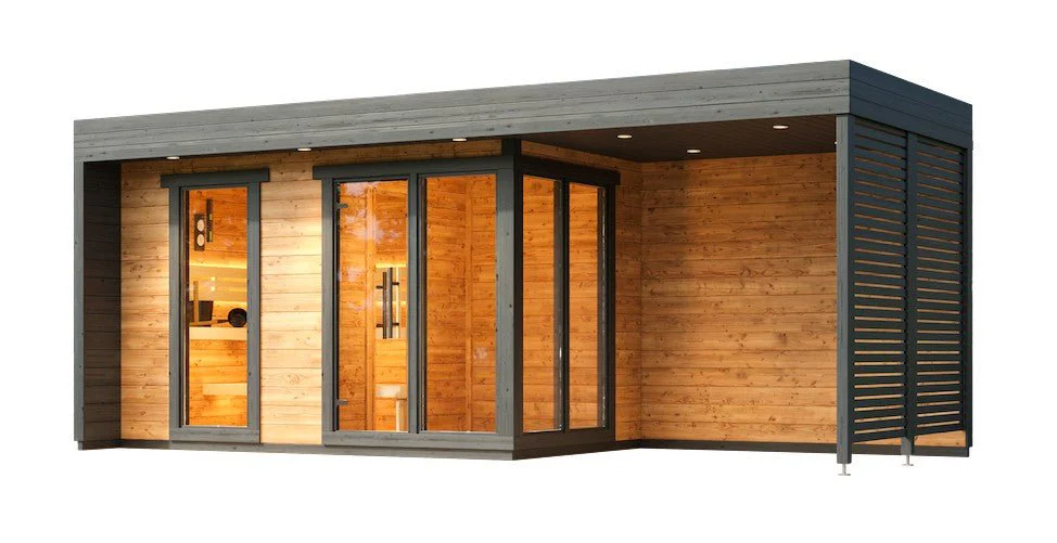 Leil® Patio L Plus 5 Person Outdoor Sauna - Image 4