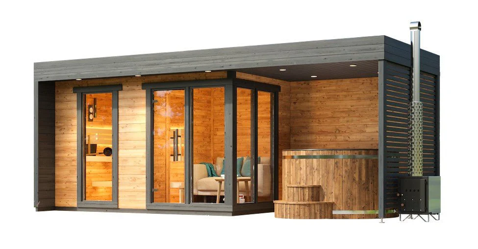 Leil® Patio L Plus 5 Person Outdoor Sauna - Image 7