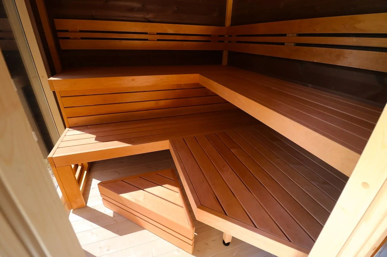 Leil® Patio M 5 Person Outdoor Sauna with Changing Room - Image 19
