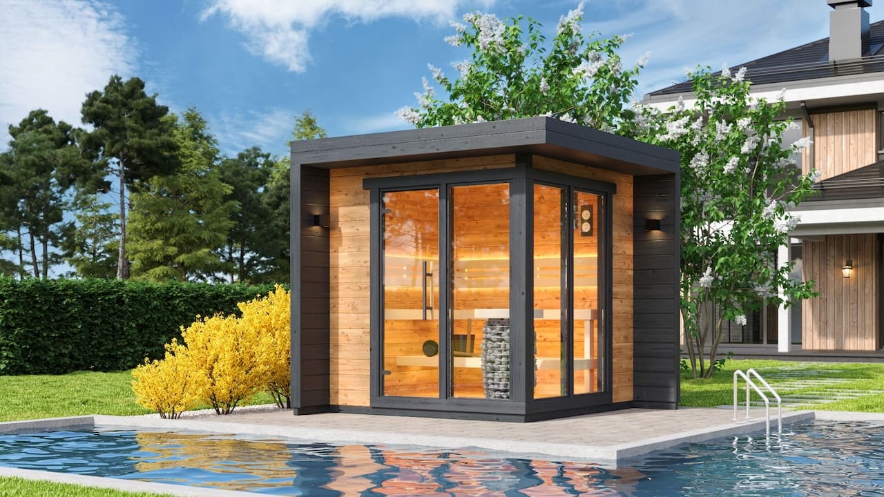 Leil® Patio S 4-5 Person Outdoor Sauna - Image 7