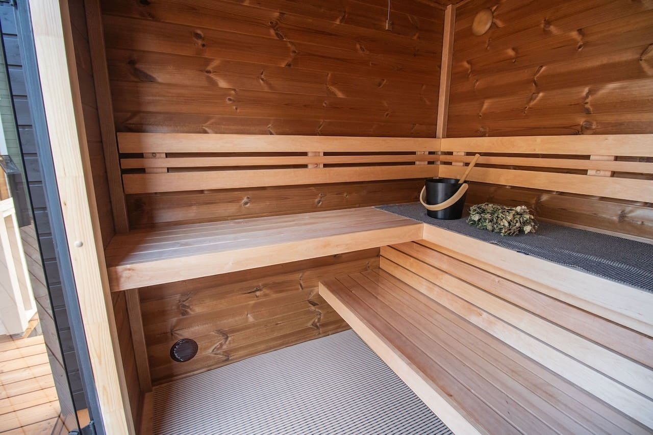 Leil® Patio S Plus 4 Person Outdoor Sauna - Image 10