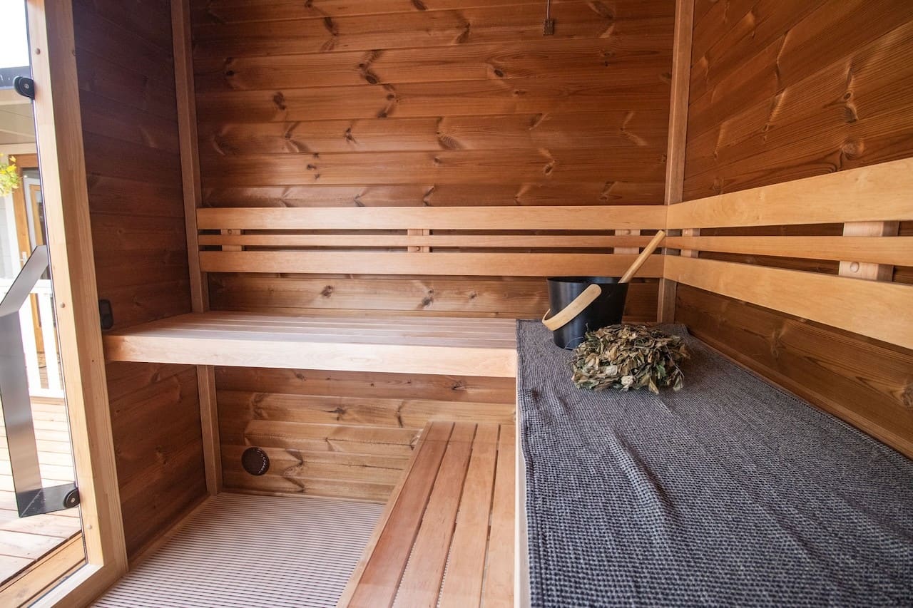 Leil® Patio S Plus 4 Person Outdoor Sauna - Image 11