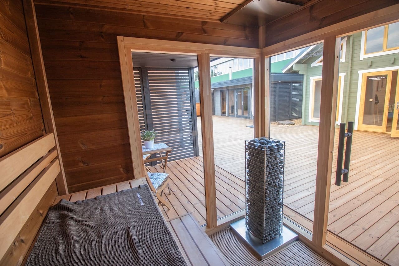 Leil® Patio S Plus 4 Person Outdoor Sauna - Image 12
