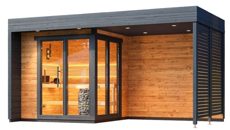 Leil® Patio S Plus 4 Person Outdoor Sauna - Image 16