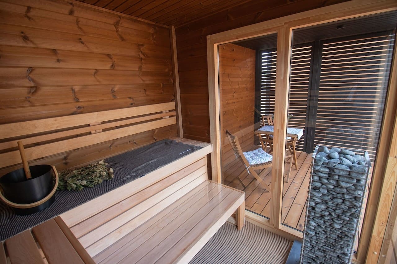 Leil® Patio S Plus 4 Person Outdoor Sauna - Image 5