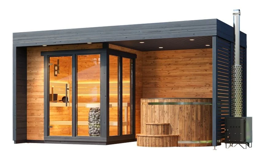 Leil® Patio S Plus 4 Person Outdoor Sauna - Image 8