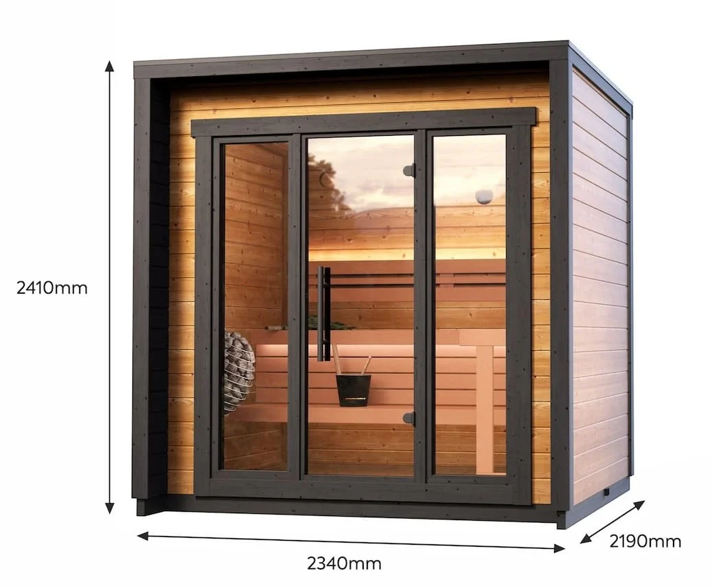 Leil® Patio XS 4 Person Outdoor Sauna - Image 3