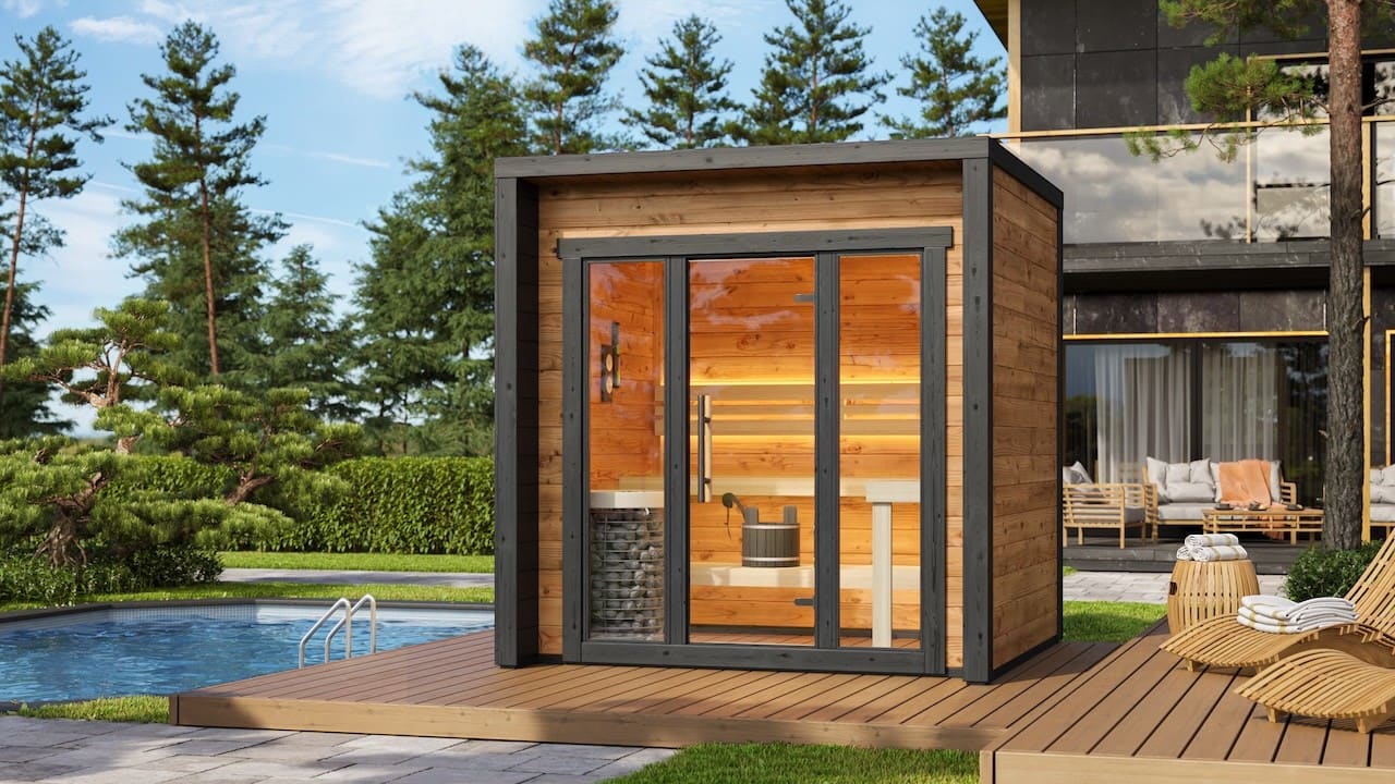 Leil® Patio XS 4 Person Outdoor Sauna - Image 4