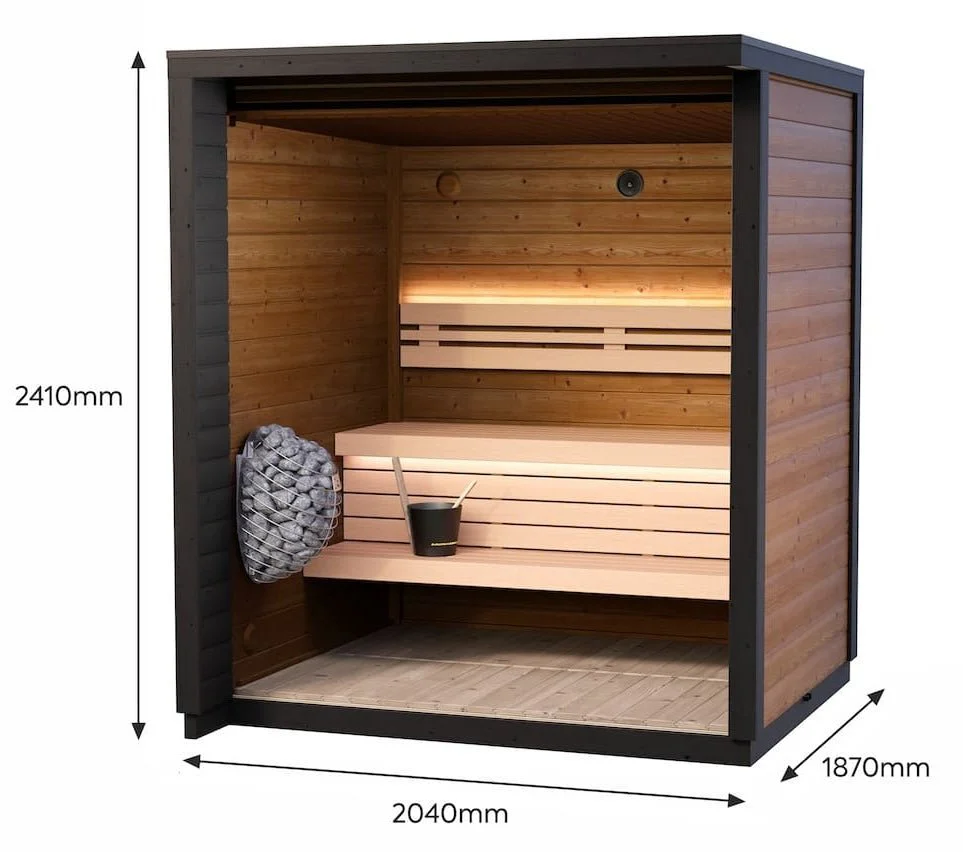 Leil® Patio XXS 3 Person Outdoor Sauna - Image 5