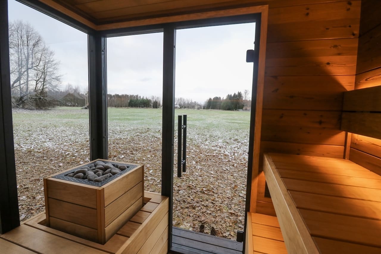 Leil® Primo Corner 4 Person Outdoor Sauna - Image 9