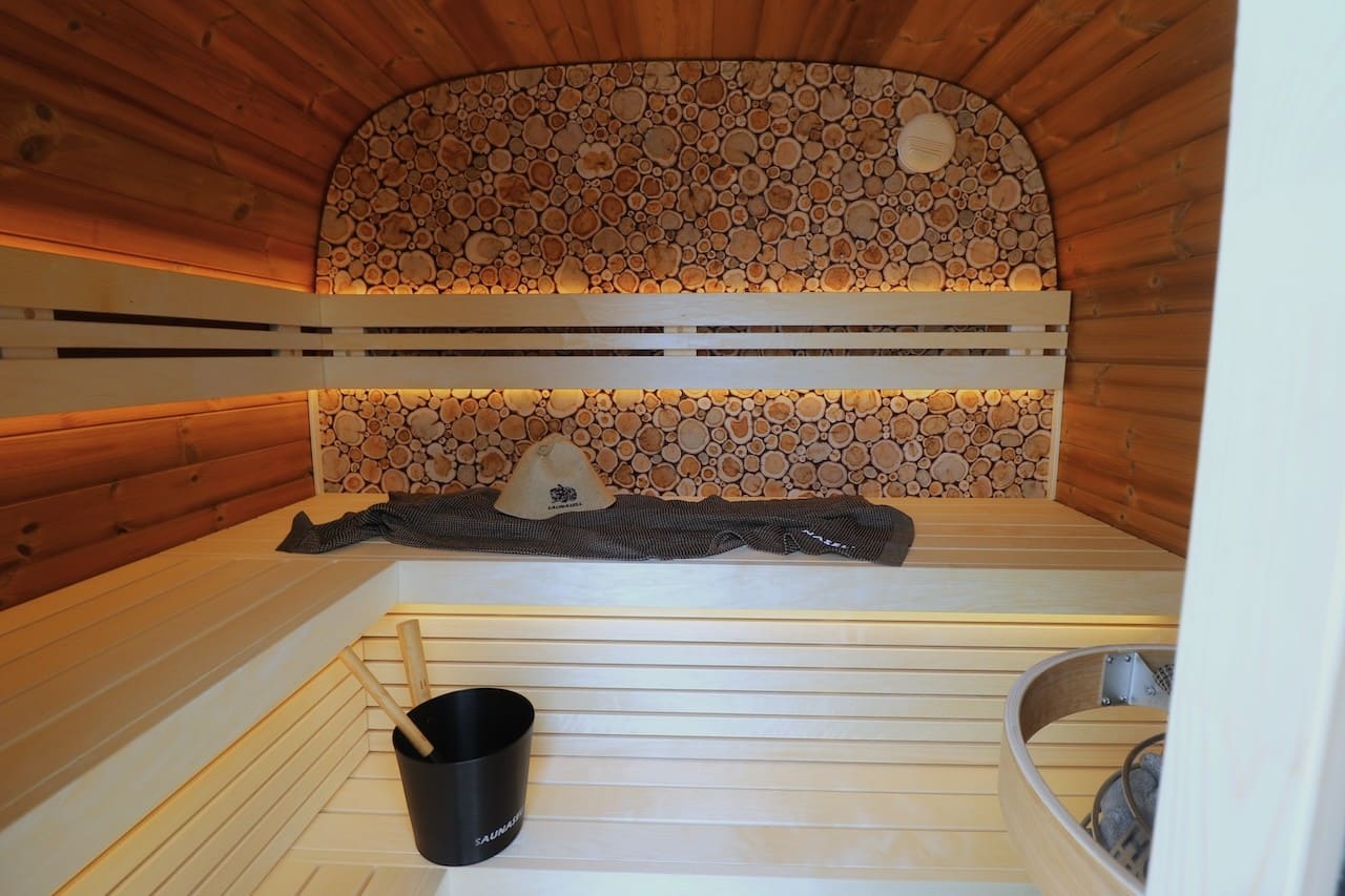 Leil® Round Cube Mini Outdoor Sauna 4-5 Person - Image 18