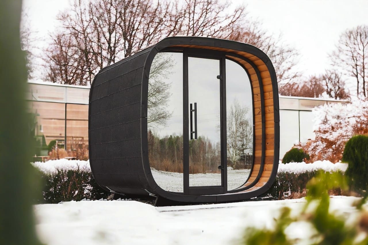 Leil® Round Cube Mini Outdoor Sauna 4-5 Person - Image 20