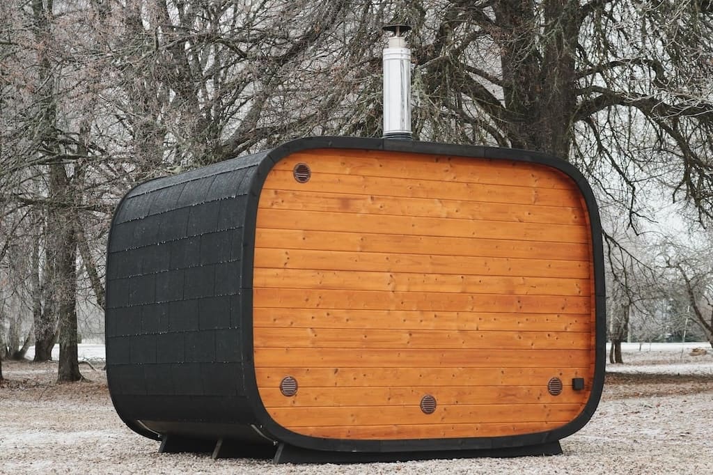 Leil® Round Cube Single Outdoor Sauna 6-8 Person - Image 11