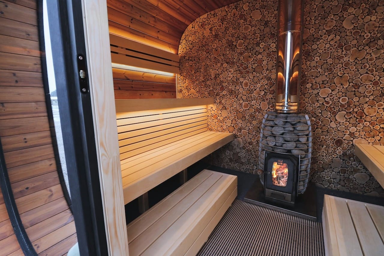 Leil® Round Cube Single Outdoor Sauna 6-8 Person - Image 19